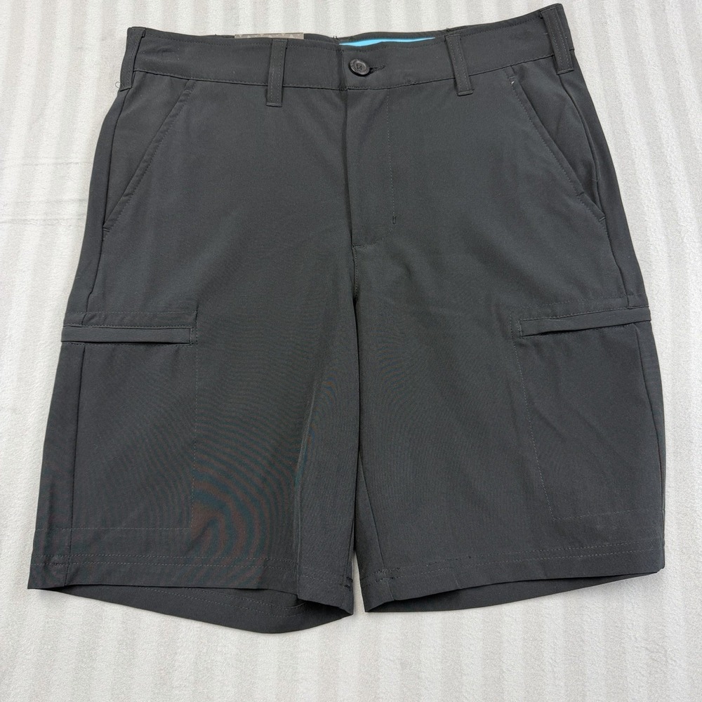 Birdie Bound Men's Size 30 Four Way Flex Waist Black Golf Shorts